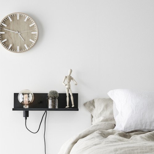 Applique murale noire avec station de charge USB Multi (106482) usages | Nostalux.fr Applique murale noire avec station de charge USB Multi (106482) usages | Nostalux.fr