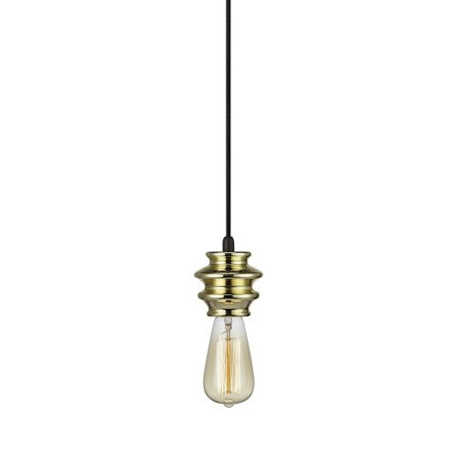 suspension, Fab, (406608) laiton, sur fil, noir, ampoule, E27