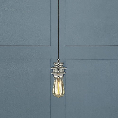 Suspension sur fil Fab chrome (106609) 1 ampoule | Nostalux.fr