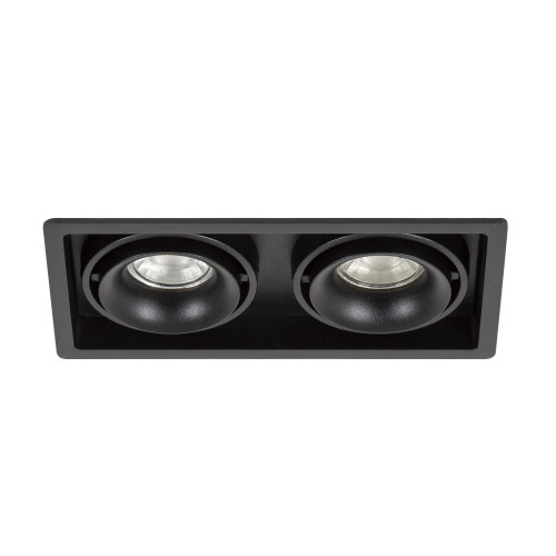 Set de 3 doubles spots encastrables Bjorn 2 (7668X3) noirs orientables| Nostalux.fr