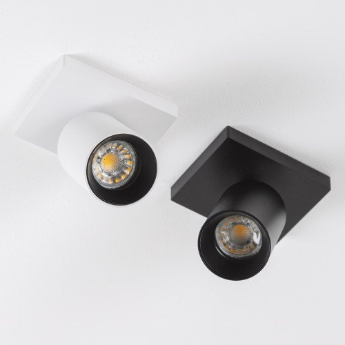 Spot blanc / or en saillie Mila 1 (7671) orientable| Nostalux.fr