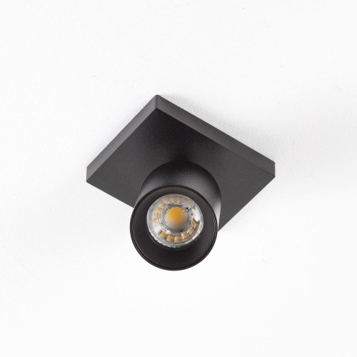 Spot en saillie Mila 1 noir/or (7672) orientable| Nostalux.fr
