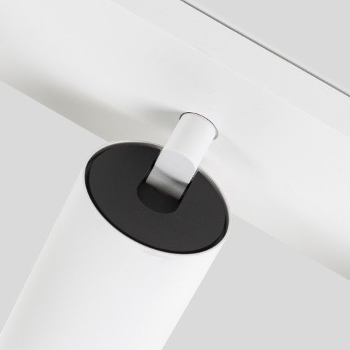 Spot encastrable visible Mila 4 blanc / or