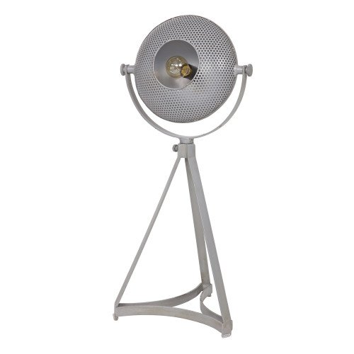 Lampe de table Blown métal gris (800501g) - style Industriel & vintage | Nostalux.fr