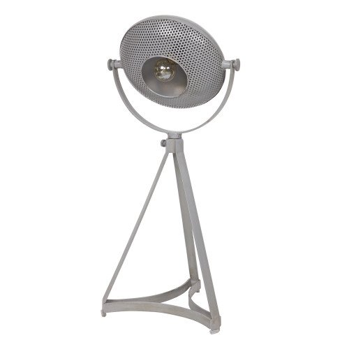 Lampe de table Blown métal gris (800501g) - style Industriel & vintage | Nostalux.fr