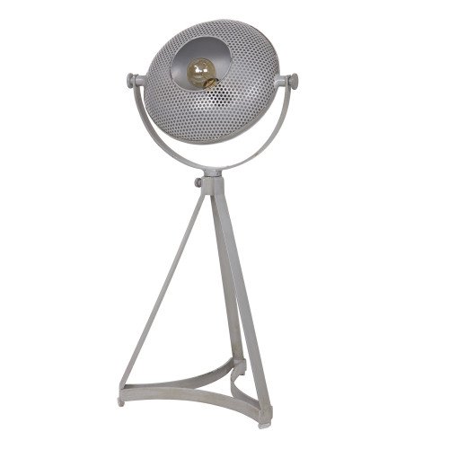 Lampe de table Blown métal gris (800501g) - style Industriel & vintage | Nostalux.fr
