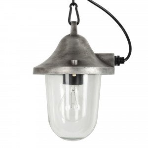 Lampe d'extérieur à chaîne Hull aluminium brut Lampe d'extérieur à chaîne Hull aluminium brut