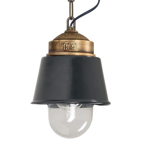 Suspension sur chaîne Kostas (6656) laiton anthracite bronze | Nostalux.fr