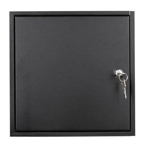 Boîte aux lettres en acier inoxydable porte encastrée 1725k4 noir