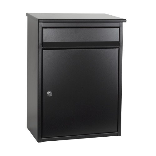 Boîtes aux lettres Inox - B29 Noir - Boîte aux lettres murale extra large