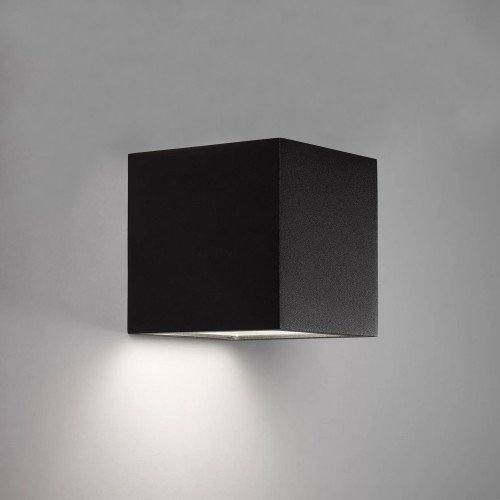 Lot 4 spots cubes noirs LED Solar Cube 