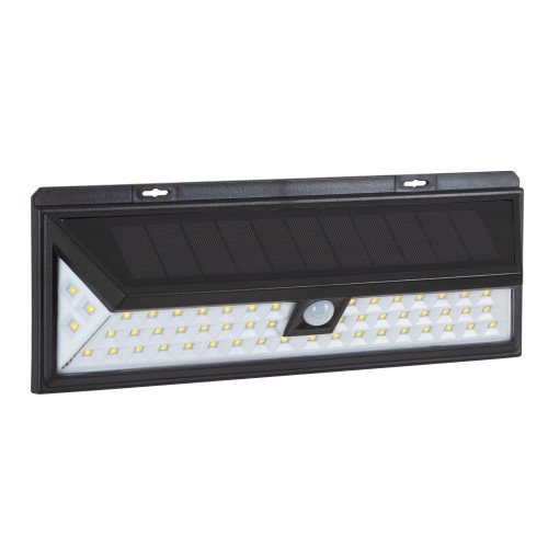 solys lampe à capteur solaire solys s led en couleur noire