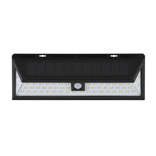 Applique d'extérieur Solys L noire LED Solaire avec capteur (7764) | Nostalux.fr 
