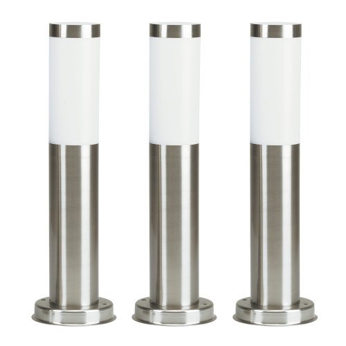 Set de 3 lampes de jardin Lech 3 en acier inoxydable de KS Lighting