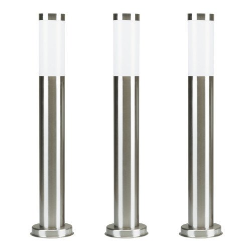 Set de 3 lampes de jardin Lech 2 (3x7029) acier inoxydable de KS Lighting