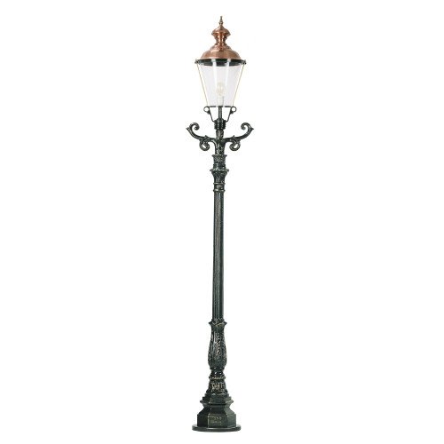 Lampadaire de jardin Duisburg (0814) avec lanterne ronde de Nostalux