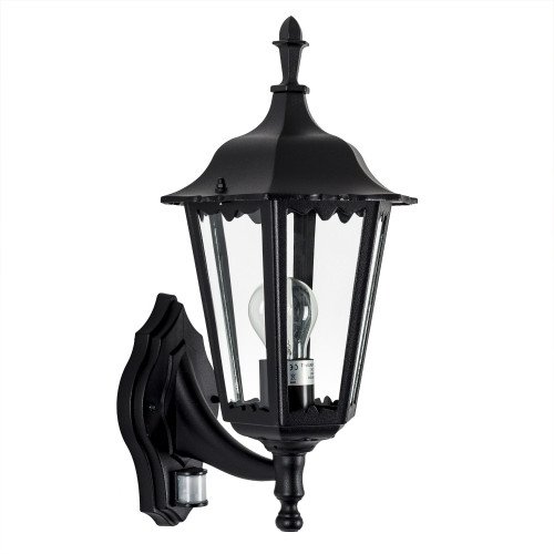 Lampe d'extérieur verte Ancona (7263) applique montante avec capteur de mouvement de KS Lighting avec offre Nostalux