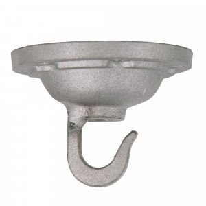Crochet de plafond alu brut (3488) - KS Lighting -  Crochet d'assemblage industriel pour lampes d'usine. 