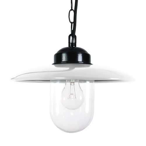 Lampe suspendue Solingen blanche (6504) | Nostalux.fr  -  Robuste et de style industriel