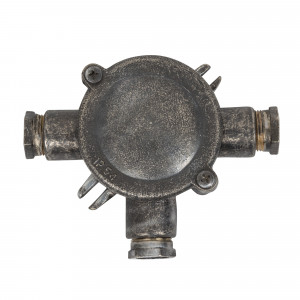 Boîte de jonction T style années 1930 en étain | Nostalux.fr