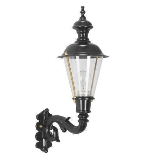 Éclairage extérieur campagnard - lampe extérieure classique KS Hoorn montante verte - ronde en cuivre koper