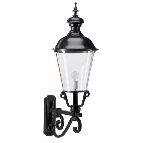 une lampe d'extérieur authentique  murale d'extérieur Notaris chrome XL | Nostalux.fr  