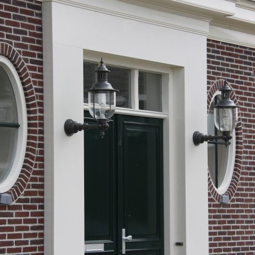 Lampe extérieure Lindau applique murale noir aluminium moderne