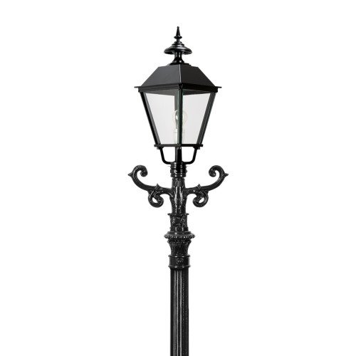 Set de 3 lampadaires de jardin Aken de KS Lighting avec lanternes carrées