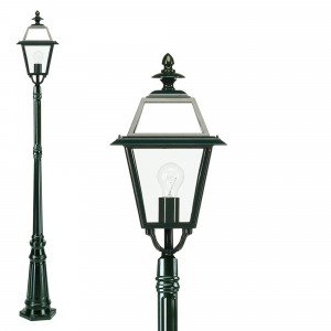 Lampadaire de jardin Maasbracht de KS Lighting avec lanterne carrée