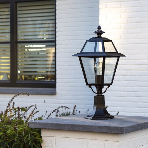Lampe de jardin sur pied Brunssum (7222) avec lanterne carrée de KS Lighting