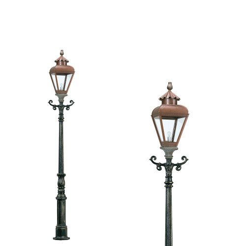 Lampadaire de jardin Jan van der Heyden L (5912-1448) avec lanterne carrée