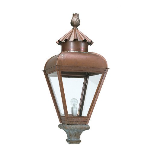 Lampadaire de jardin Jan van der Heyden L (5912-1448) avec lanterne carrée