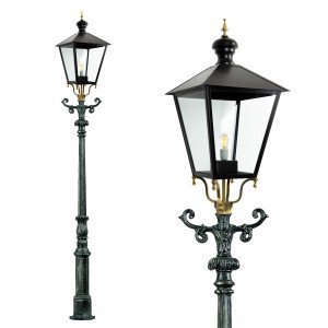 Lampadaire de jardin Purmerend XL (5911-1459) avec lanterne carrée 