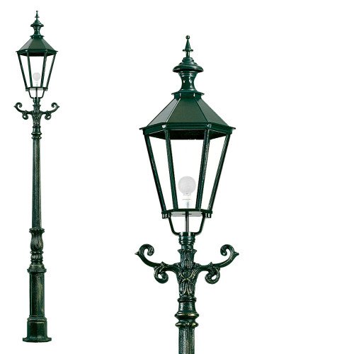 Lampadaire de jardin Schiedam (0608) en fonte style classique ancienne Hollande | Nostalux.fr