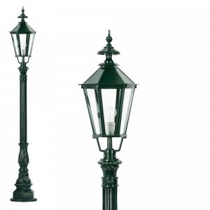 Lampadaire de jardin Heidelberg de KS Lighting avec lanterne hexagonale