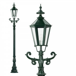 Lampadaire de jardin Siegburg (0909) avec lanterne à six faces Lampadaire de jardin Siegburg (0909) avec lanterne à six faces