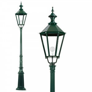 Lampadaire d'extérieur Nordhorn avec lanterne hexagonale | Nostalux.fr