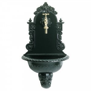 Fontaine murale 3 (5217) avec robinet en laiton de KS Lighting- ornements de jardin & autres