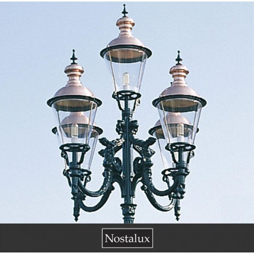 Lampadaire de jardin Toronto (0405) 5 lanternes rondes de KS Outdoor Lighting | Nostalux.fr