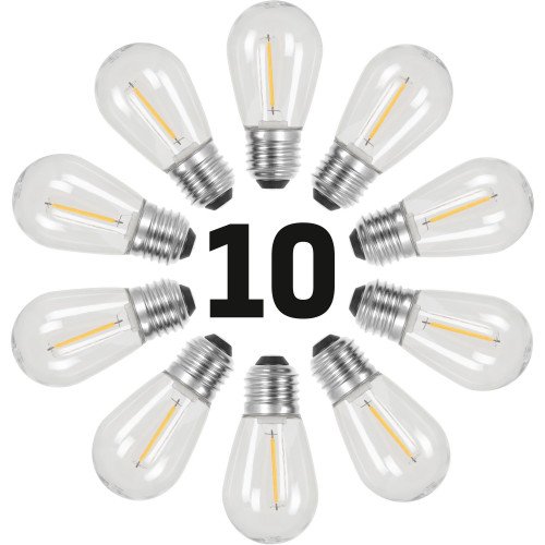 10 packs ampoules I-Led 12v tbv light string Party 