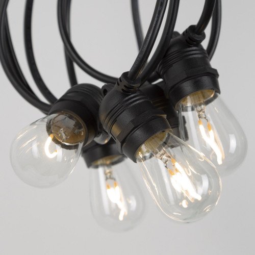 Guirlande lumineuse Patio 10 m (6861) verre transparent LED 12 culots | Nostalux.fr