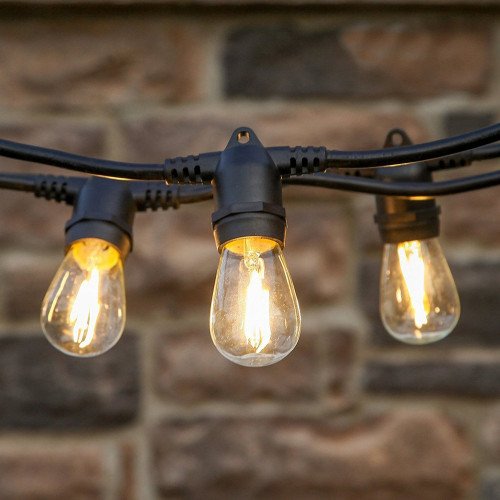 Guirlande lumineuse Patio 10 m (6861) verre transparent LED 12 culots | Nostalux.fr