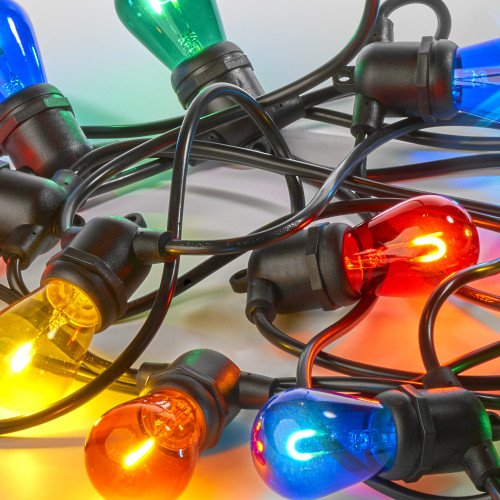 Guirlande lumineuse Patio (6868) 10 m avec 12 ampoules couleurs avec LED | Nostalux.fr
