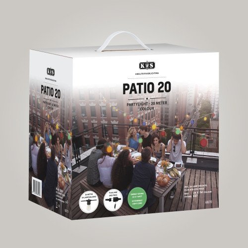 Guirlande lumineuse Patio (6870) 20 m - 24 ampoules couleurs LED | Nostalux.fr