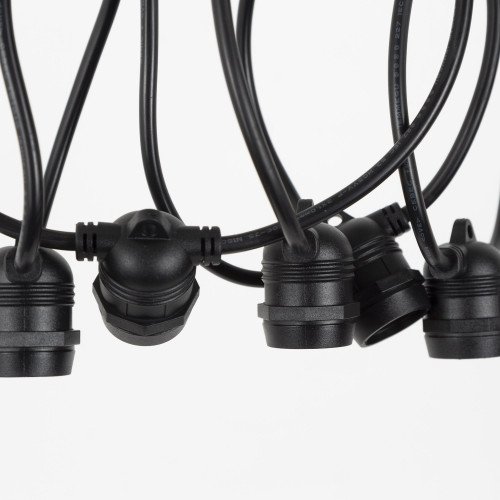 Guirlande lumineuse Patio 10 m (6861) verre clair avec LED 12 culots | Nostalux.fr