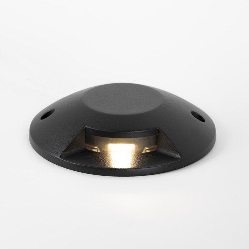Spot au sol monté en surface incluant la technologie LED, le spot de pont Evo 1 lumière un spot de sol noir avec lumière rasante 400 lumen sur 1 côté, couleur de lumière 3000 Kelvin