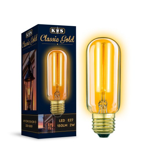 Ampoule tube Classic Gold LED 2W (3855)