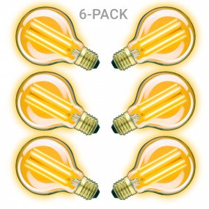 Pack de 6 ampoules LED Classic Gold 4W Globe Edison (6x3856) de KS Lighting 8cm Ø Dimmables | Nostalux.fr