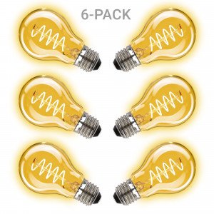 Pack de 6 ampoules Classic Curl LED 2W - 105 Lumen (6 x 3858) de KS Lighting | Nostalux.fr