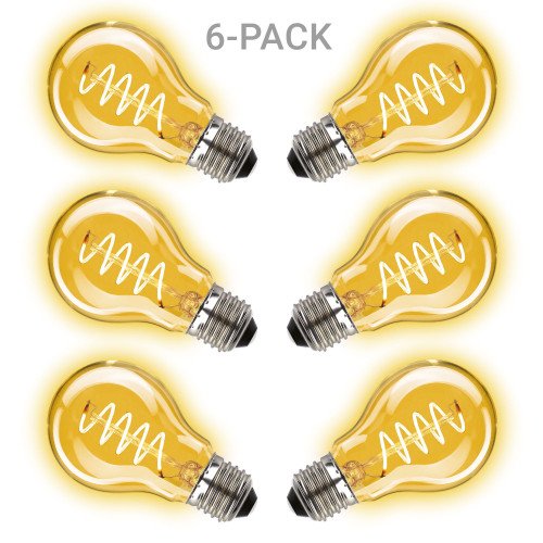 Pack de 6 ampoules Classic Curl LED 2W - 105 Lumen (6 x 3858) de KS Lighting | Nostalux.fr